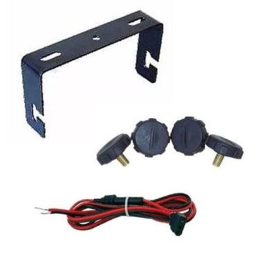Imagem de Kit Suporte Rádio Px Cobra 19dx Parafuso Cabo Dc Alimentacao  - STEELB