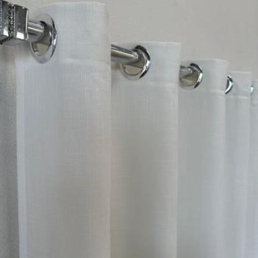 Imagem de Cortina Para Bastão Linho Forrada 4,00x2,60 - Salvatex, Branco
