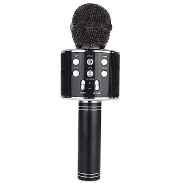 Imagem de Microfone Karaoke Bluetooth Sem Fio Musica Gravador Voz Som Volume Ajustavel Divertido Amplificador Mp3 Audio Festa Comemoraçao Evento Festa