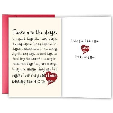 Imagem de Cartão de aniversário romântico para marido esposa, te amo saudação para namorado, namorada, doce cartão de dia dos namorados para ele, presente de casal fofo para parceiro, cônjuge, noiva, noiva