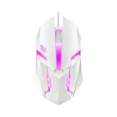 Imagem de Mouse Gamer Ergonômico Sem Fio RGB 2.4G Bluetooth 1600DPI Com 6 Botões