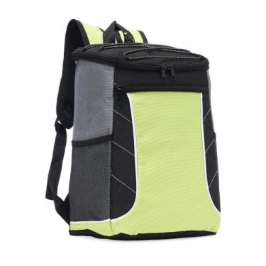 Imagem de Mochila Térmica 18 Litros Portátil Trabalho Viagem Praia Com Bolsos - 