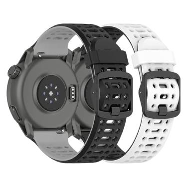 Imagem de Harikiri 2 pulseiras de silicone esportivas compatíveis com COROS PACE 3/APEX 2 PRO/APEX PRO/APEX 46 mm, masculinas e femininas