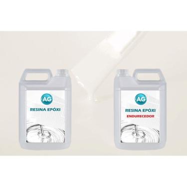 Imagem de Resina Epóxi 1Kg + Cor Sólida Branco Puro Ral9010 Ag Baixa E