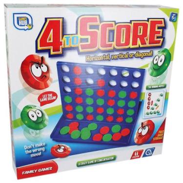 Imagem de Jogo de tabuleiro Grafix 4 To Score com Flippable Board +5 anos - Gloo