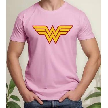 Imagem de Camiseta Camisa Algodão Feminina Masculina Adulto Mulher Maravilha Her