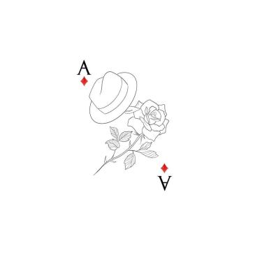 Imagem de Tatuagem Temporária Baralho Umbanda Maria Navalha