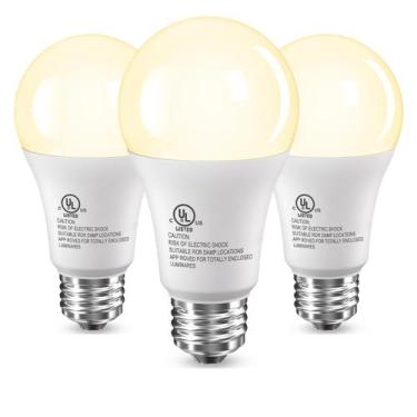 Imagem de Lâmpadas LED CHARKEE A19 15W 1500lm 2700K E26 100W, pacote com 3