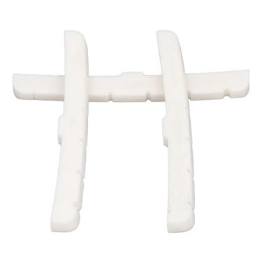 Imagem de Eujgoov Precision Slotted, ósseo No Fundo do Flare da Porca Com Slots de Corda, para Guitarra Elétrica 6 String ST Substituição