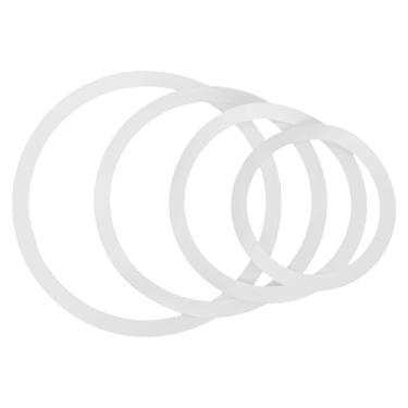 Imagem de SUPVOX Kit de 4 anéis silenciadores de tambor: anel de amortecimento de silenciadores de caixa para tambores de 14/16/18/20 polegadas - acessórios de almofadas silenciosas de percussão para prática