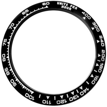 Imagem de hengfento2 Moldura de cerâmica para Rolex Daytona 16520 16500 116500 116509, 116520, 116508, 116509 Gravação, Preto + branco, 20mm