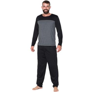 Imagem de Kit 10 Pijamas Masculino Longo Vekyo Modas Inverno Bicolor Confortável