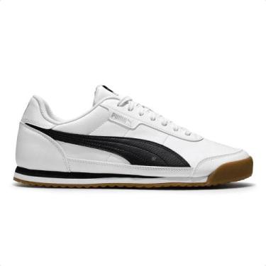 Imagem de Tênis Puma Turino II Masculino, Branco, Preto, 37