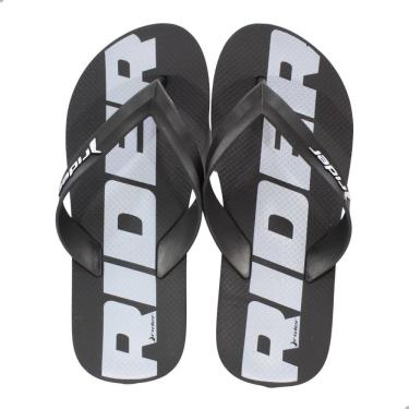Imagem de Chinelo Masculino Rider Feel Preto/Branco 12303