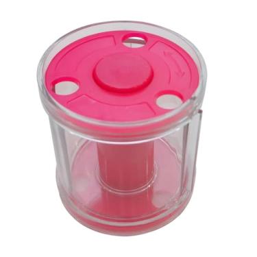 Imagem de KiBcsLic Caixa organizadora de fitas de ginástica rítmica, acessório espaçoso, estojo para armazenamento de fitas de dança de patins para treinamento de, Rosa