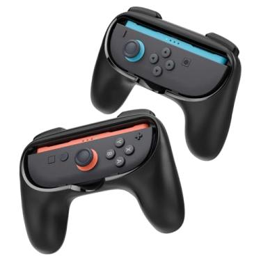 Imagem de Spigen JoyCon Grip Designed for Nintendo Switch 2 (2025) NS100 Joy Cons Controller Cover, 2 Pack - Black
