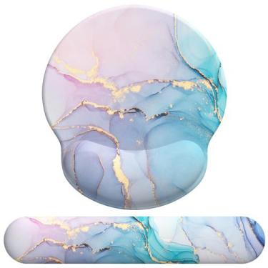 Imagem de Gel de suporte de pulso para mouse e teclado eulps Memory Foam