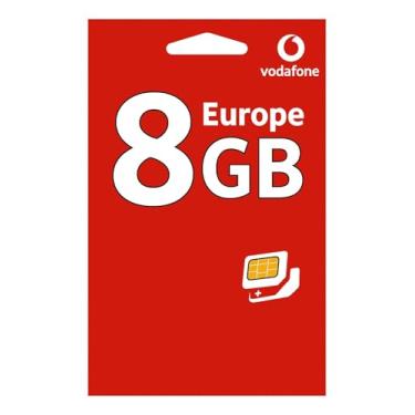 Imagem de Chip Europa Vodafone, Franquia 8GB + Chamadas - 30 Dias