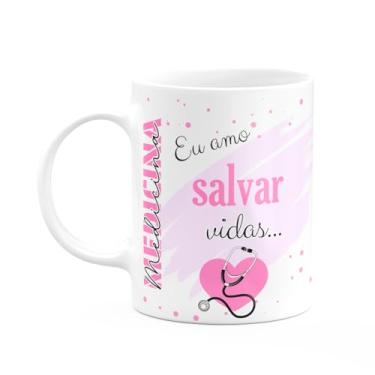 Imagem de JPS INFO, Caneca de Profissões - Sou médica - 325ml - branca