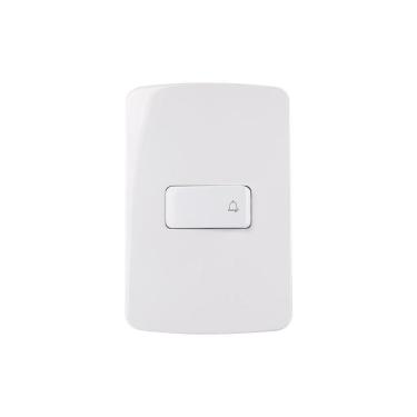 Imagem de Interruptor Pulsador Campainha Margirius B3 10A C/Placa 4X2