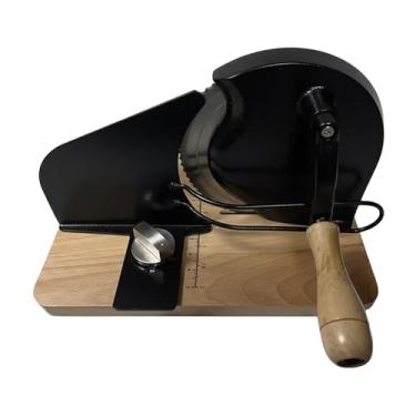 Imagem de Ｂｅｓｇａ Fatiador de pão manual para pão caseiro, fatias uniformes, uso em padarias, restaurantes, açougues, cafeterias e padarias, Preto