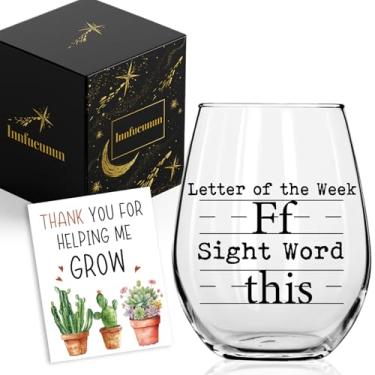 Imagem de Taça de vinho Sight Word, presente engraçado para professores para mulheres, presentes engraçados de volta às aulas de estudantes, presente de agradecimento para colega de trabalho, aposentadoria