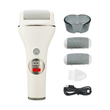 Imagem de Aparador de Pé Elétrico para Exfoliar a Pele Remover Calos e Queratina com Polimento Alta Rotação Cabeças Diferentes Espessuras Borda Arredondada Baixo Ruído Controle Inteligente Pressão Design Ergonô