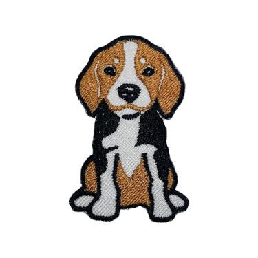Imagem de Beagle Dog Patch fofo bordado para bolsa de roupas boné jeans