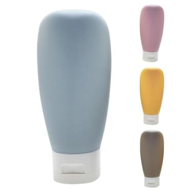 Imagem de Shakven Recipientes de tamanho de viagem, frascos de viagem para produtos de higiene pessoal - Frasco dividido para shampoo,Recipientes de tamanho de viagem, recipientes de tamanho de viagem