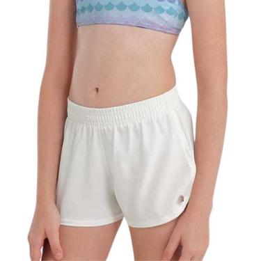 Imagem de Shorts Praia Infantil Meninas She Cós Elástico Poliéster, Off white, 1