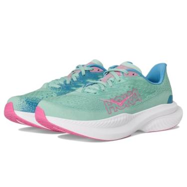Imagem de HOKA Tênis feminino Mach 6, Jadeite/azul alpino, 36