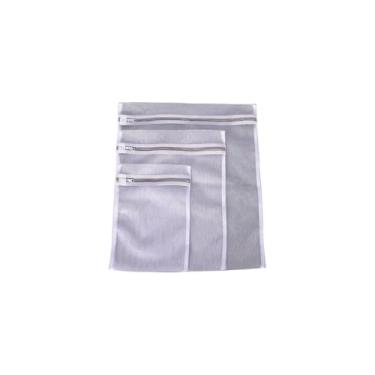 Imagem de Saco para Lavar Roupas Delicadas, Poliéster, 34x48cm, Proteção para Lingerie e Peças Íntimas