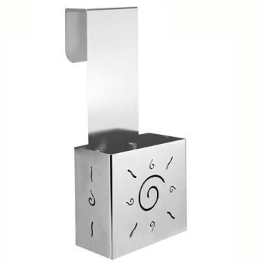 Imagem de Chanvoo Suporte para tablet de limpeza de tanque de vaso sanitário de aço inoxidável 304 – Gancho ajustável para limpeza de tablets e cápsulas de alvejante, evita acúmulo de resíduos (prata)