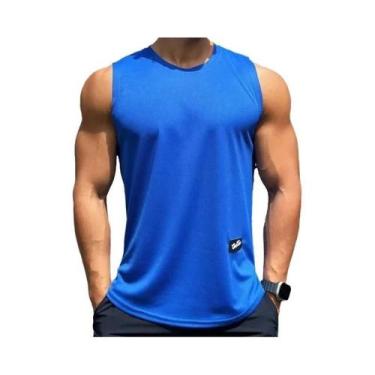 Imagem de Camiseta Regata Masculina De Secagem Rápida Em Malha Sem Mangas Com De