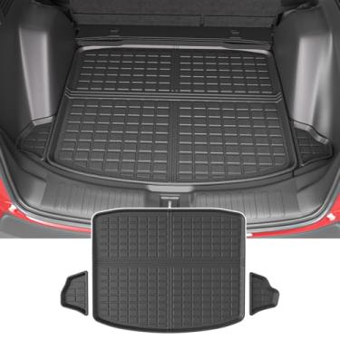 Imagem de powoq Fit 2017-2022 Honda CRV Tapete de porta-malas traseiro Tapete de carga Forro de porta-malas para todos os climas para Honda CRV 2017 2018 2019 2020 2021 2022 Acessórios (Tapete de porta-malas traseiro)