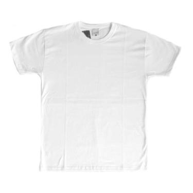 Imagem de Camiseta Malwee Básica Lisa Manga Curta Gola Redonda 4423, GG, Branco