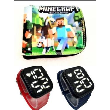 Imagem de Carteira infantil masculino e relógio digital a prova d agua smart  Mi