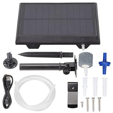 Imagem de Bomba de oxigênio para tanque de peixes SIWOTED com carregamento DC 5V 1A aerador solar de lago com 2 modos de oxigenação para pesca ao ar livre