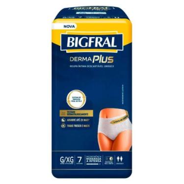 Imagem de Bigfral derma plus roupa intima g xg com 7 uni