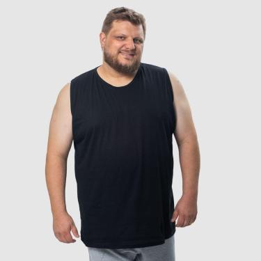 Imagem de Camiseta Regata masculina algodão plus size Machão Grande-Masculino