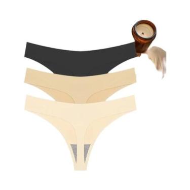 Imagem de Conjunto De Lingerie Sexy Feminina T-back G-String Respirável Sem Cost