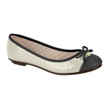 Imagem de Sapatilha Feminina Moleca Clássica Matelassê Laço Bico Redondo Confort