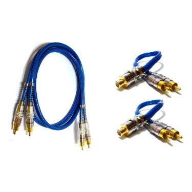 Imagem de Cabo Rca Blindado 1 Metro E 2 Y 2m/1f Módulo Amplificador