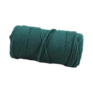 Imagem de Corda De Macramê De Algodão Natural 3mm 100m Para Tricô Manual E Tapeç