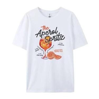 Imagem de Camiseta Feminina Retrô Aperol Spritz - Estampa Vintage em Algodão, XS