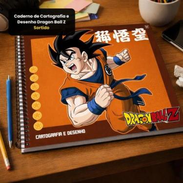 Imagem de Caderno de Cartografia e Desenho Dragon Ball Z - Sortido - ANIMATIVA