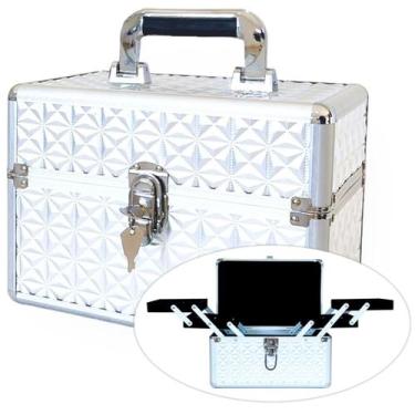 Imagem de Maleta Maquiagem Profissional Vazia Media Adulto Infantil Para Manicur