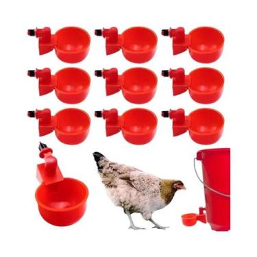 Imagem de Copos Bebedouros Para Galinhas, Patos, Perus E Coelhos Com Rosca De 3/
