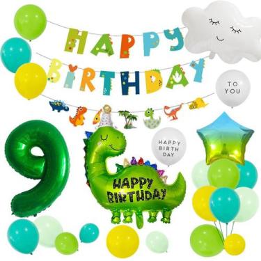 Imagem de Conjunto de balões para festa de aniversário com tema de dinossauro, 2