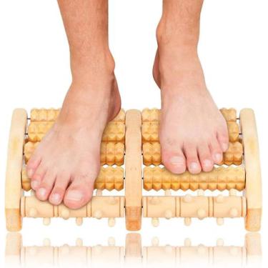 Imagem de Rolo de massagem para pés Rolo de madeira para massagem nos pés - Gloo